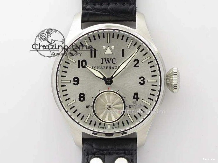 MIROTIME 0511 Big Pilot “Markus Buhler” IW5003 Turbine V6F Best Edition Silver Dial On Leather Strap A Reliable 7315